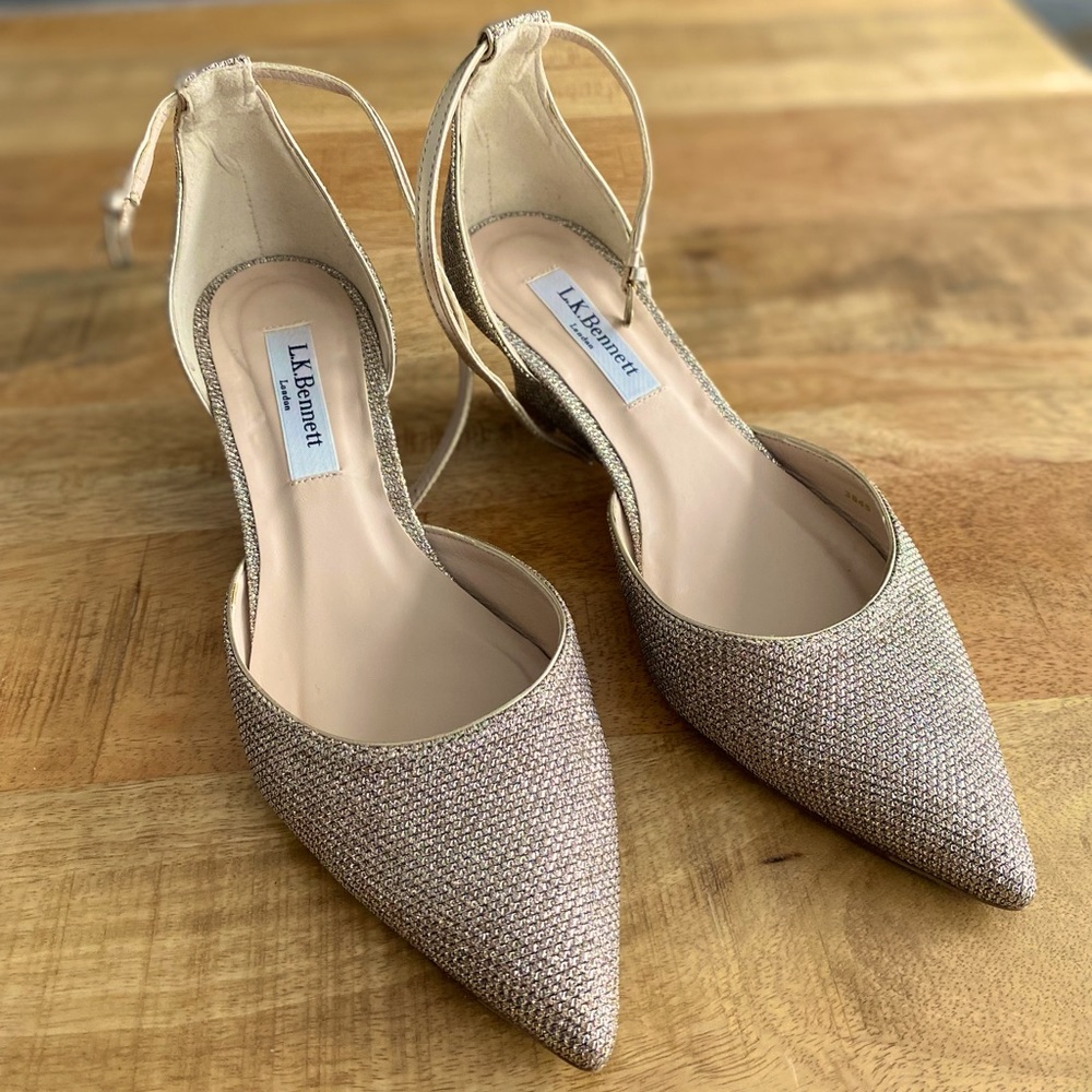 LK Bennett Gold Shoes-like new!!!